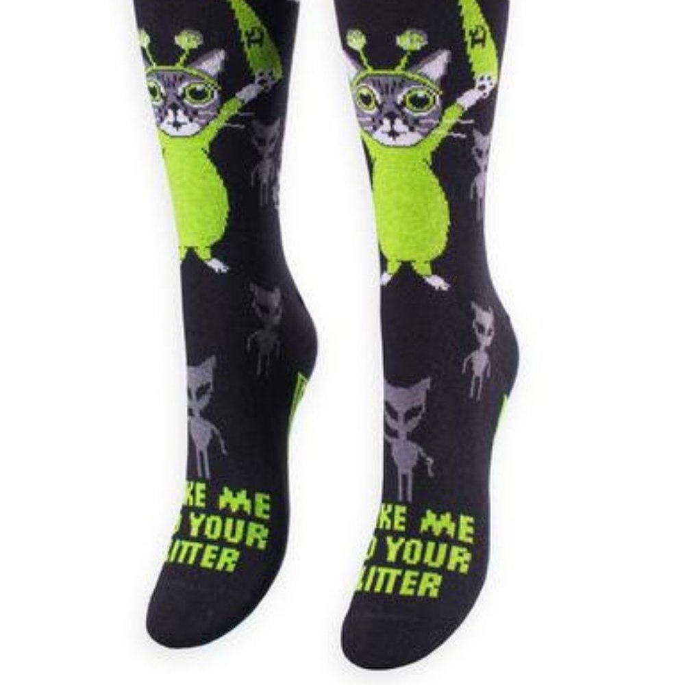 Cat Alien Socks